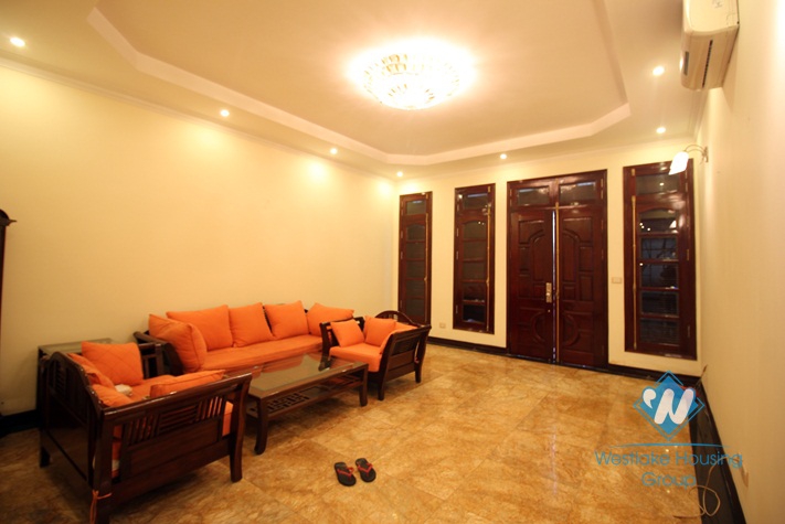 House with large garden for rent in Ciputra C area, Tay Ho, Hanoi